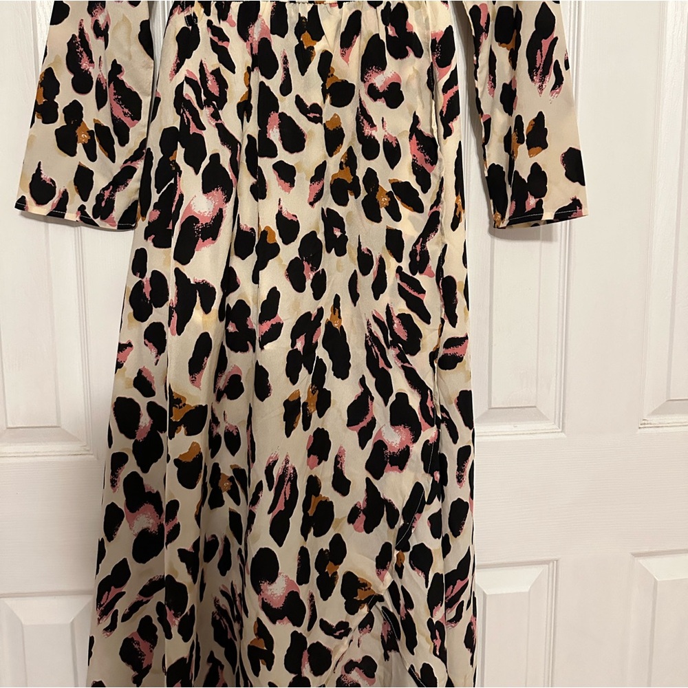 Leopard print pink maxi dress - Picture 4 of 7